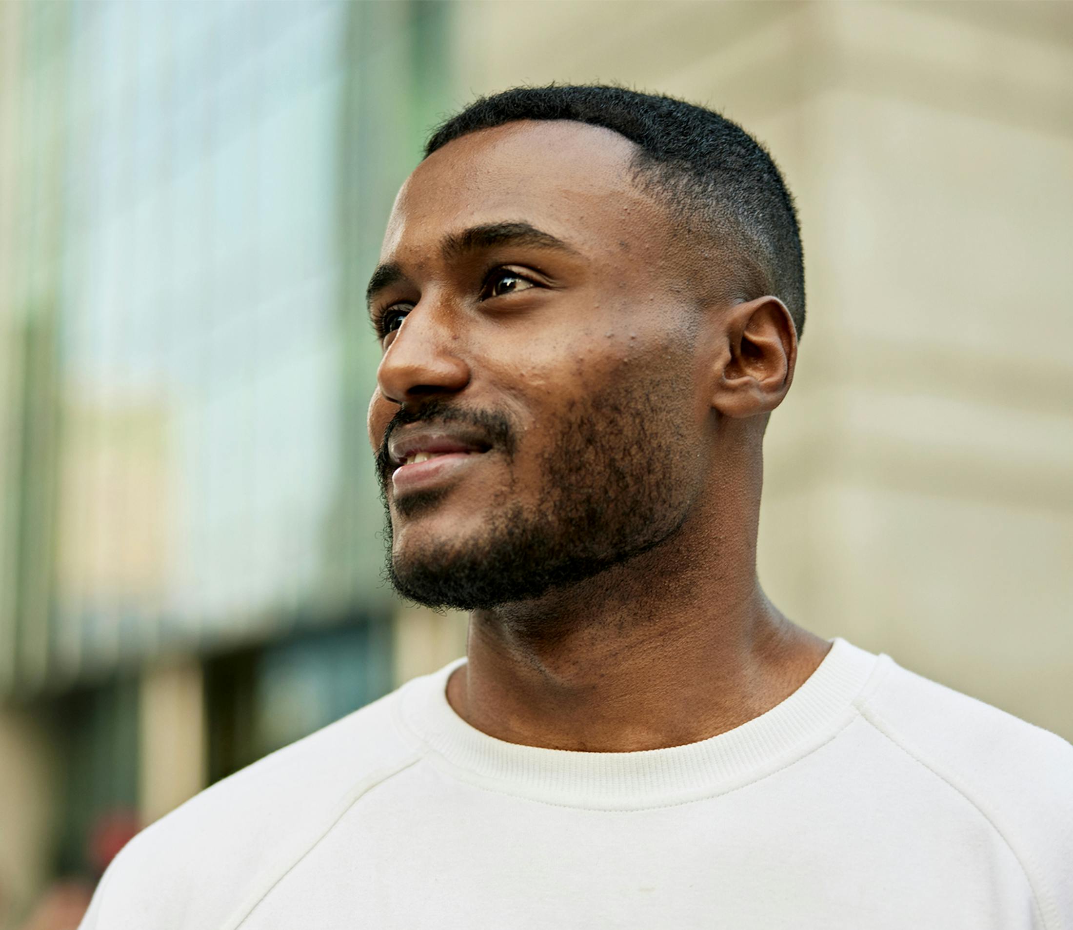 man smiling