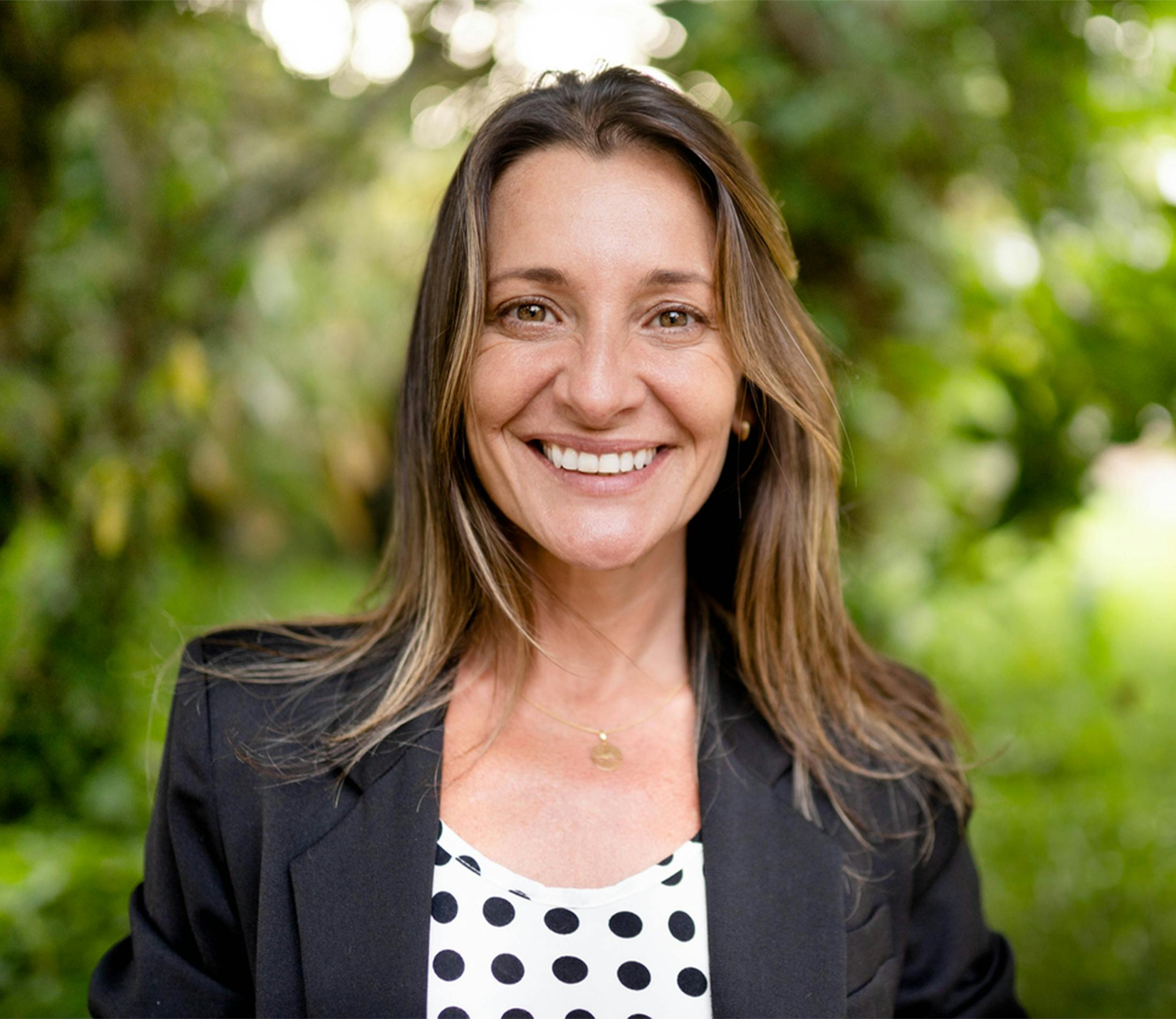 woman smiling