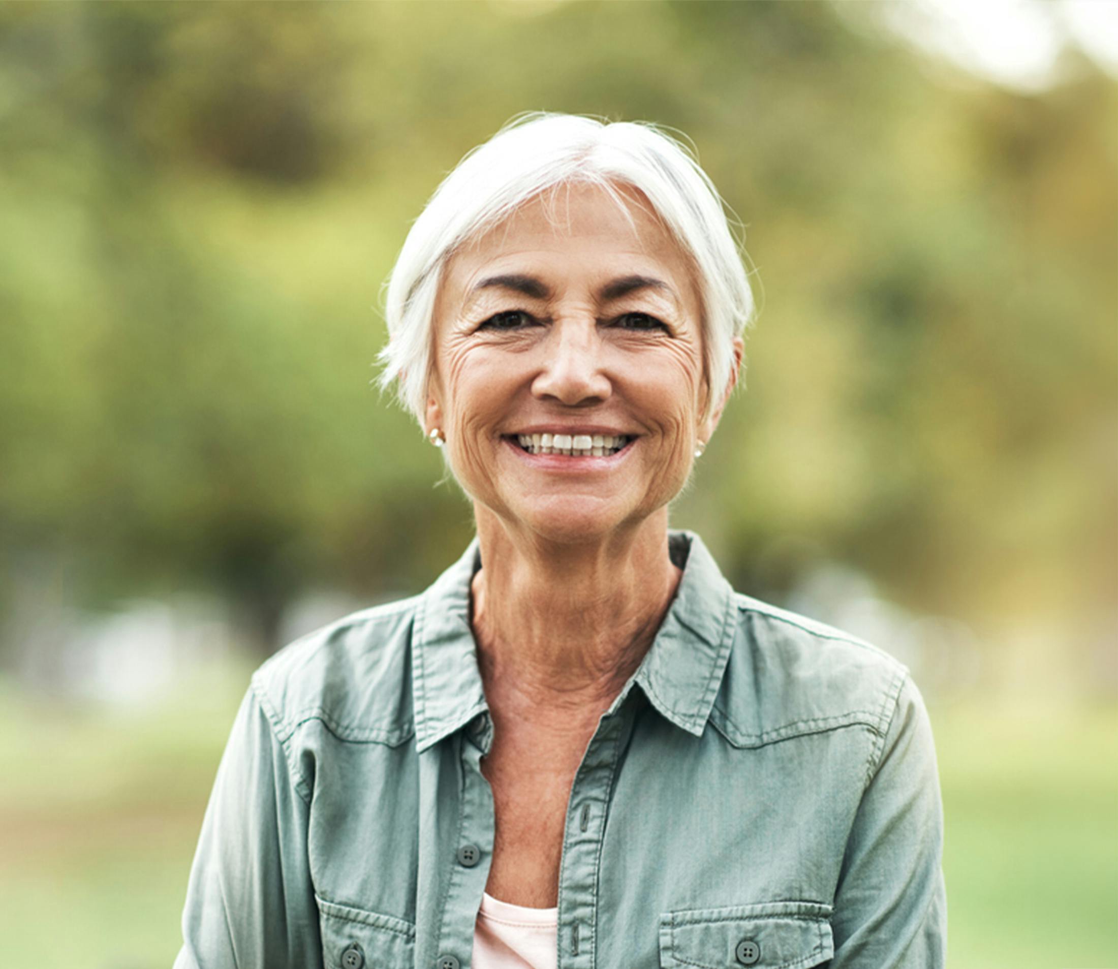 woman smiling