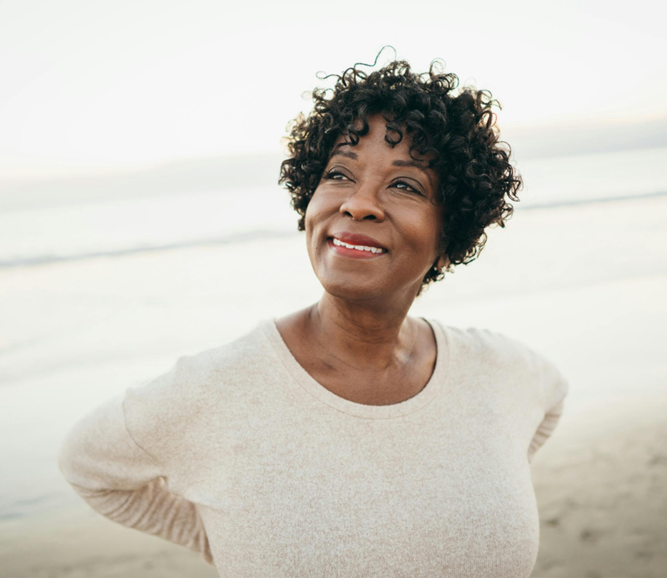 woman smiling