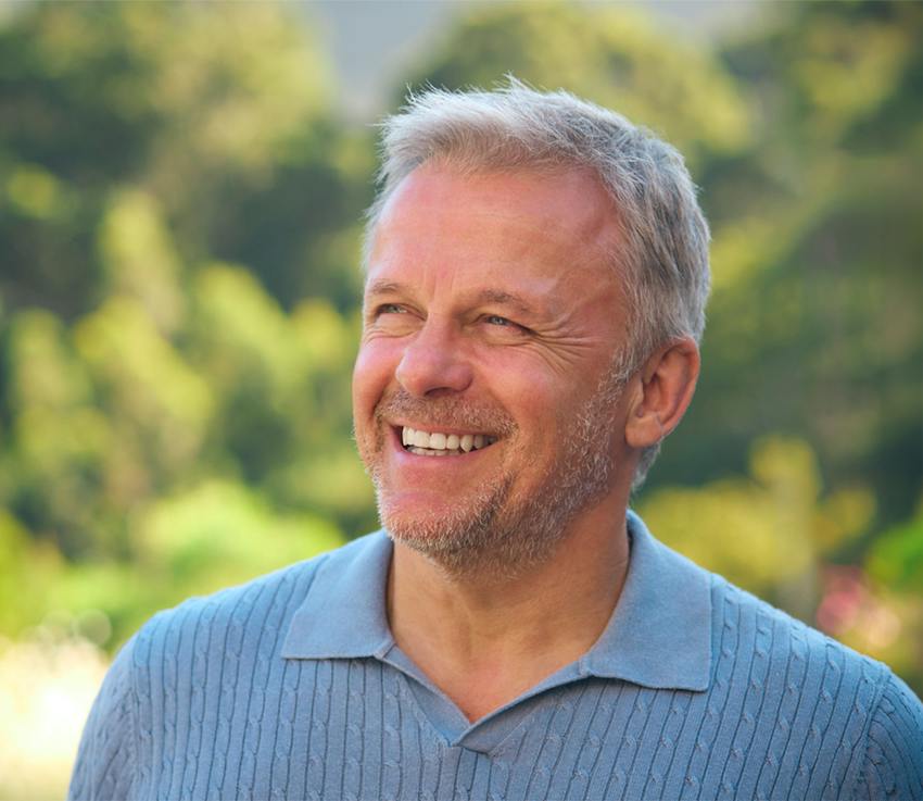 man smiling