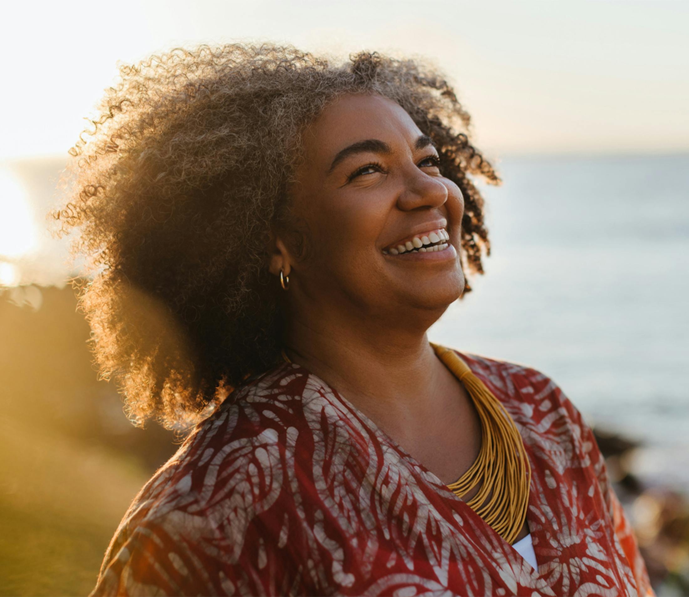 woman smiling