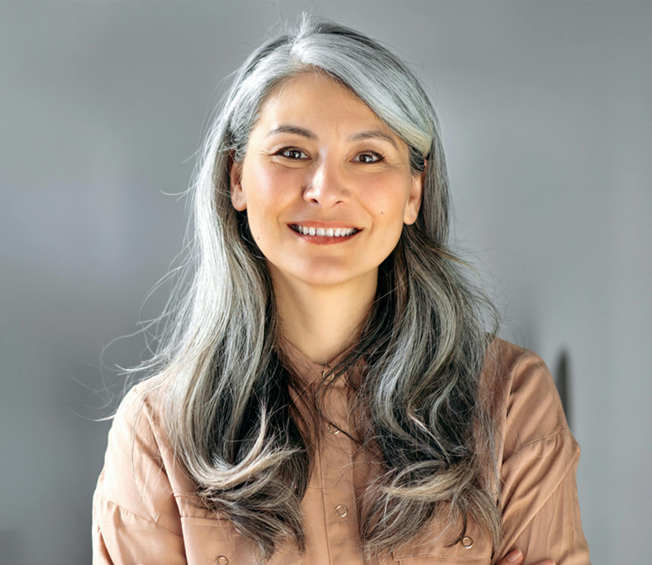 woman smiling