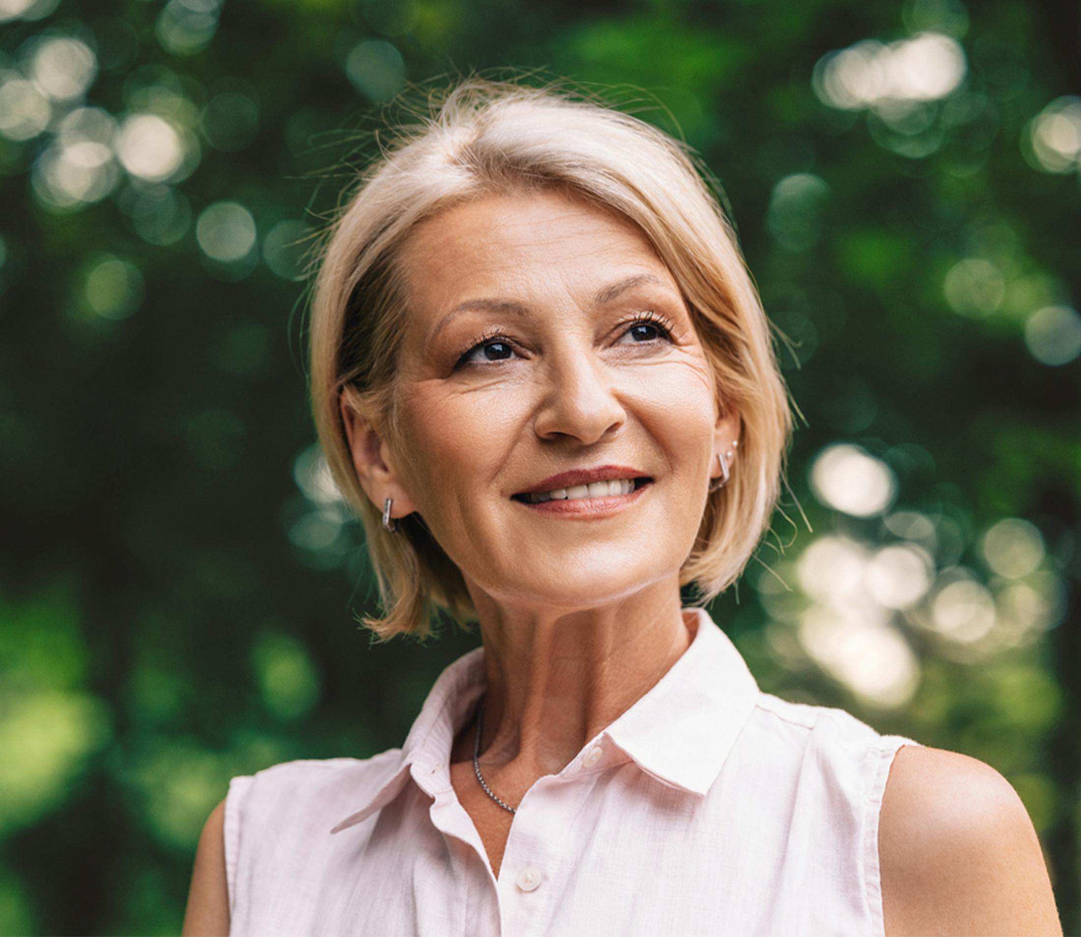 woman smiling
