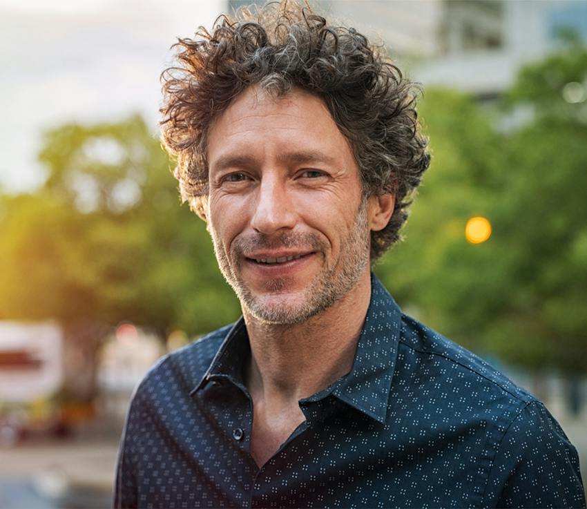 man smiling