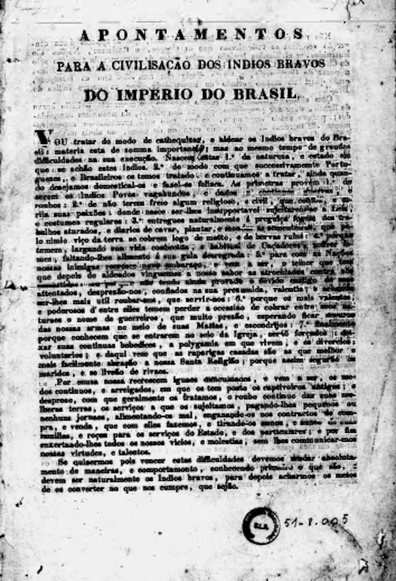 APONTAMENTOS PARA A CIVILIZAÇÃO DO BRASIL