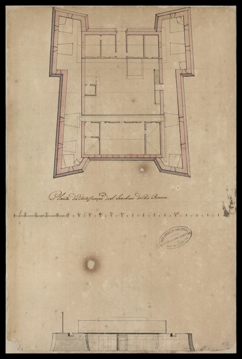 PLANTA DO FORTE DE SÃO JOAQUIM DO RIO BRANCO 