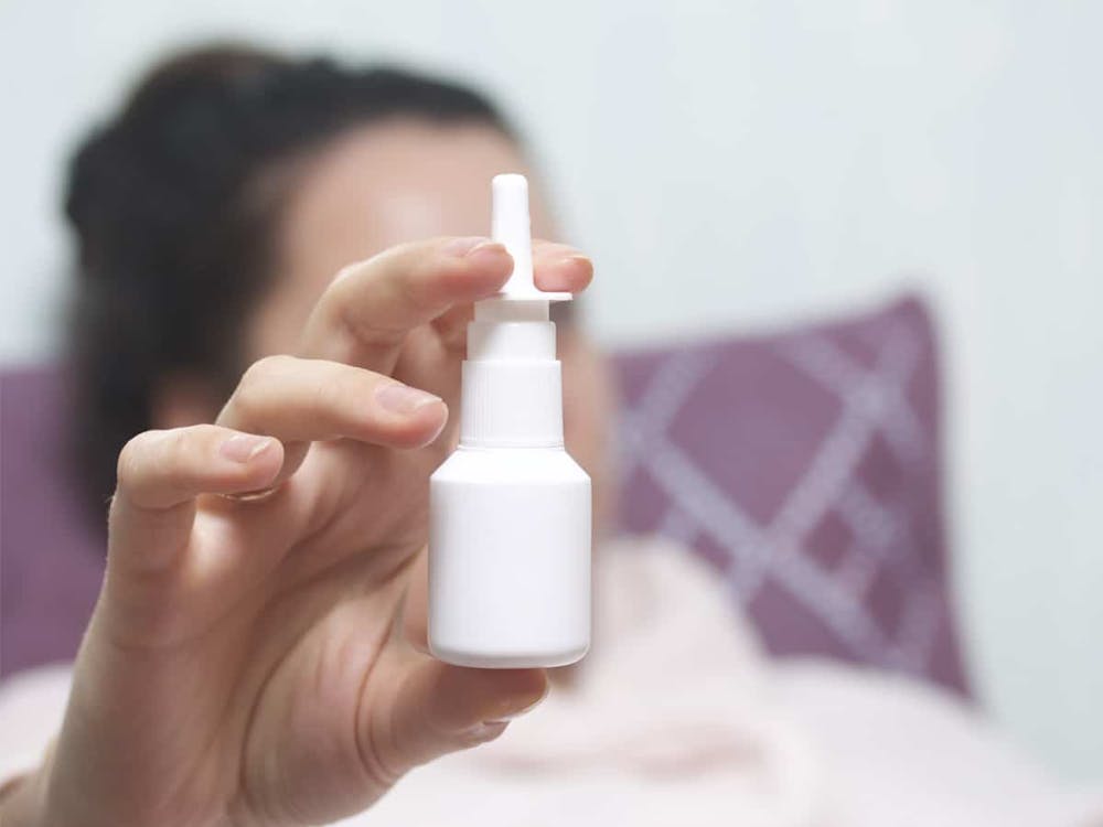 Patients should use a saline nasal spray 2 to 3 times a day in each nostril over the next four weeks to assist in the healing process and clean out any crusting from the inside of the nose.