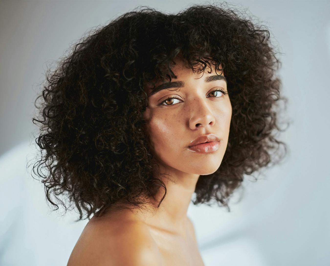 woman with afro