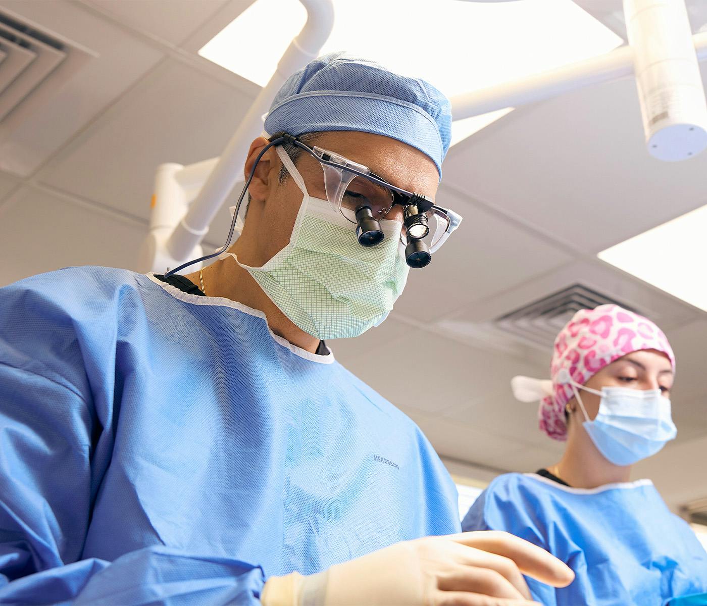 Dr. Anthony Bared in scrubs