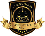 National Premier NAOPIA Top Ten Attorney 2021 logo