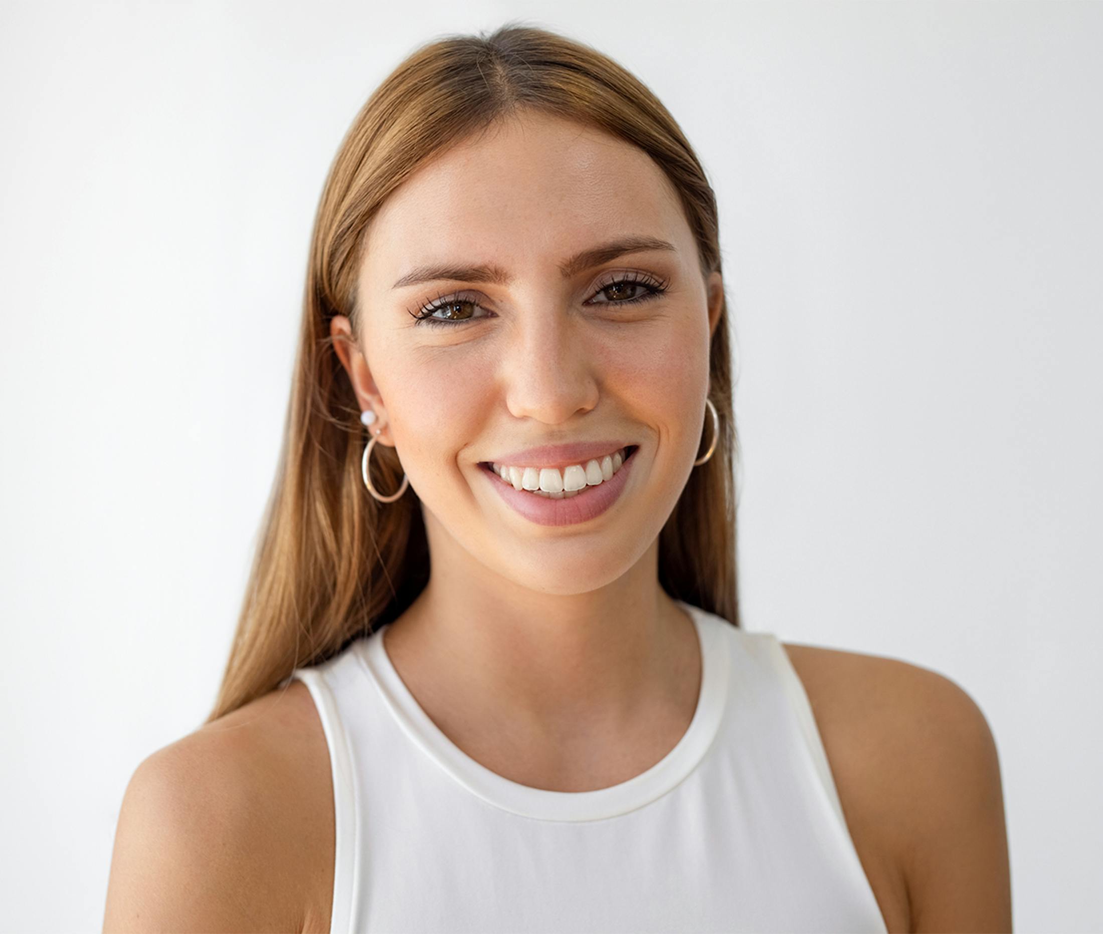 woman smiling