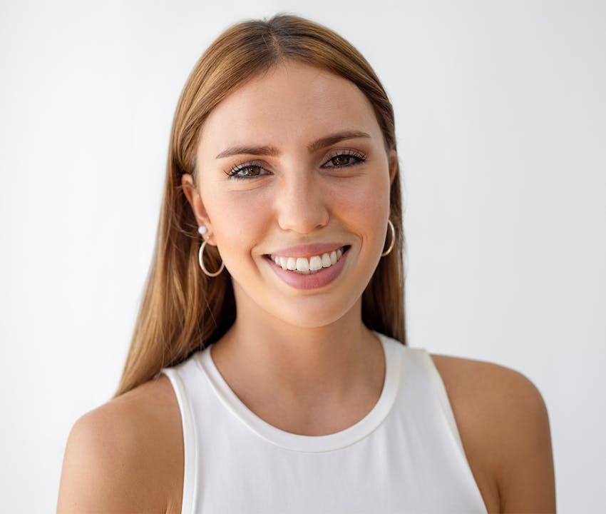 woman smiling