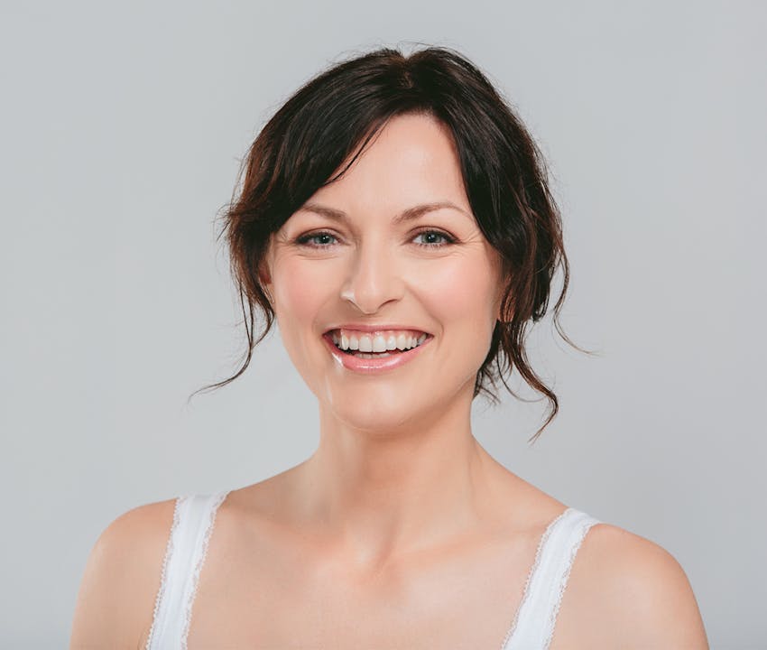 Woman smiling