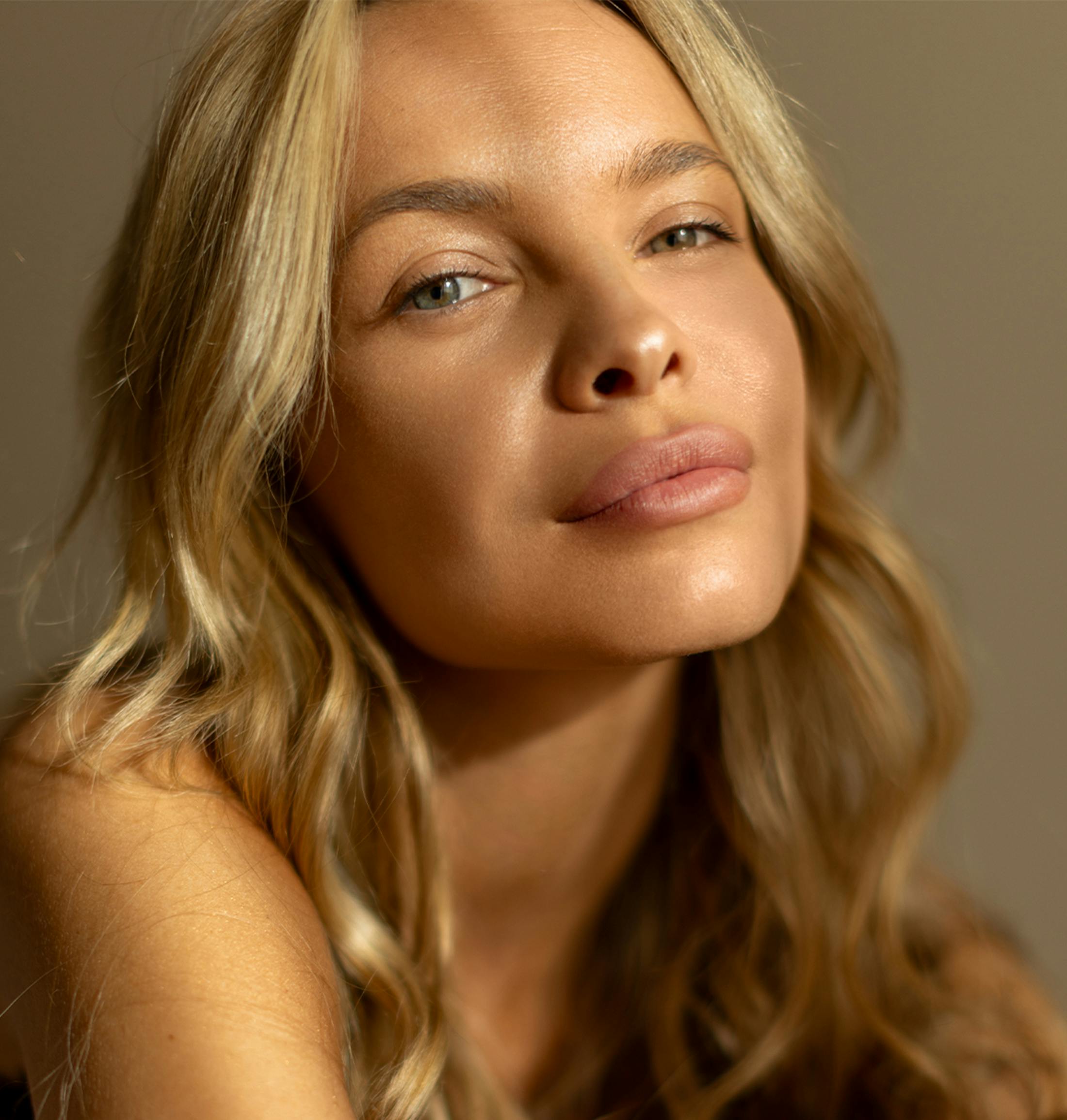 Woman looking at the camera