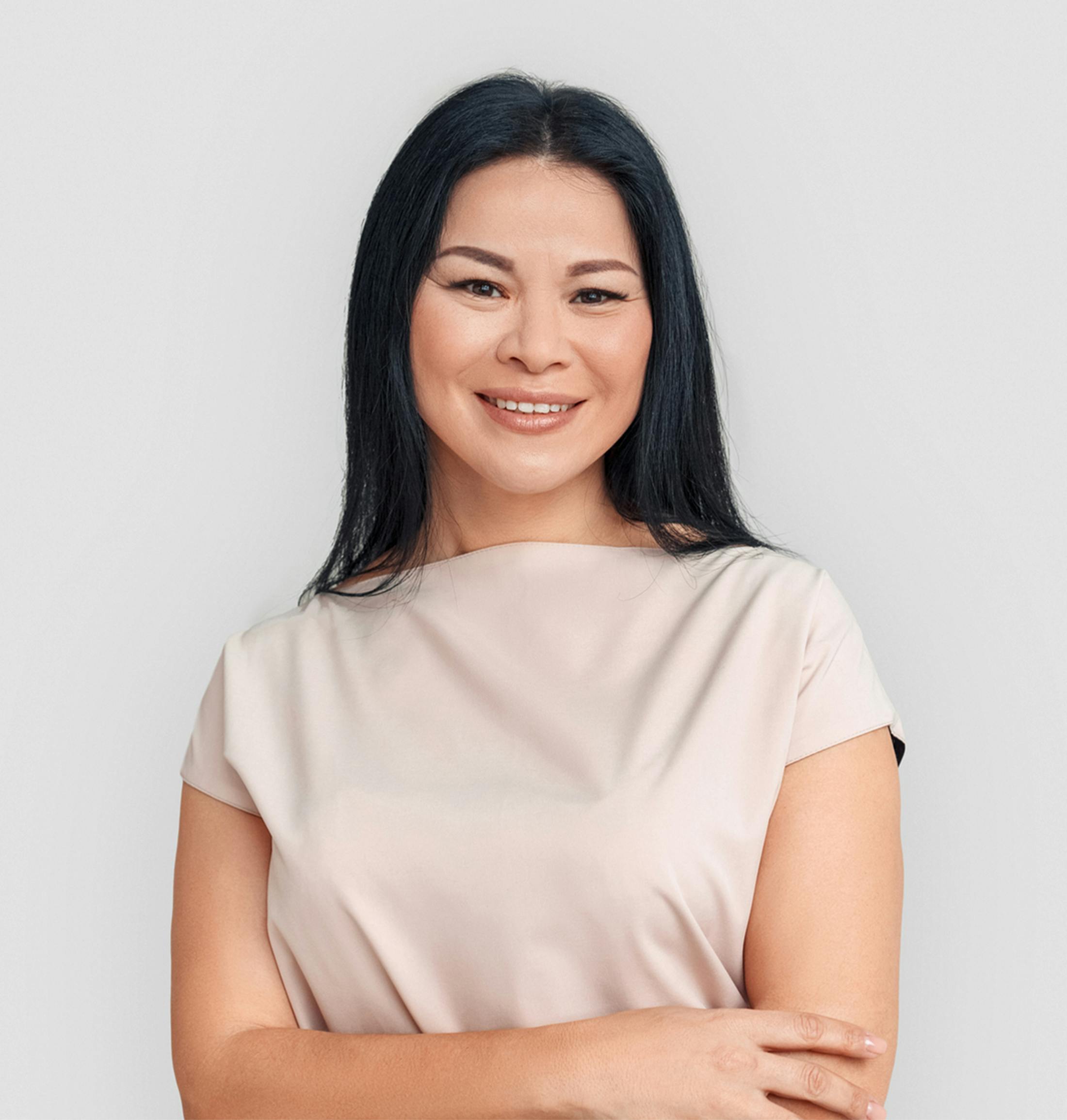 women smiling