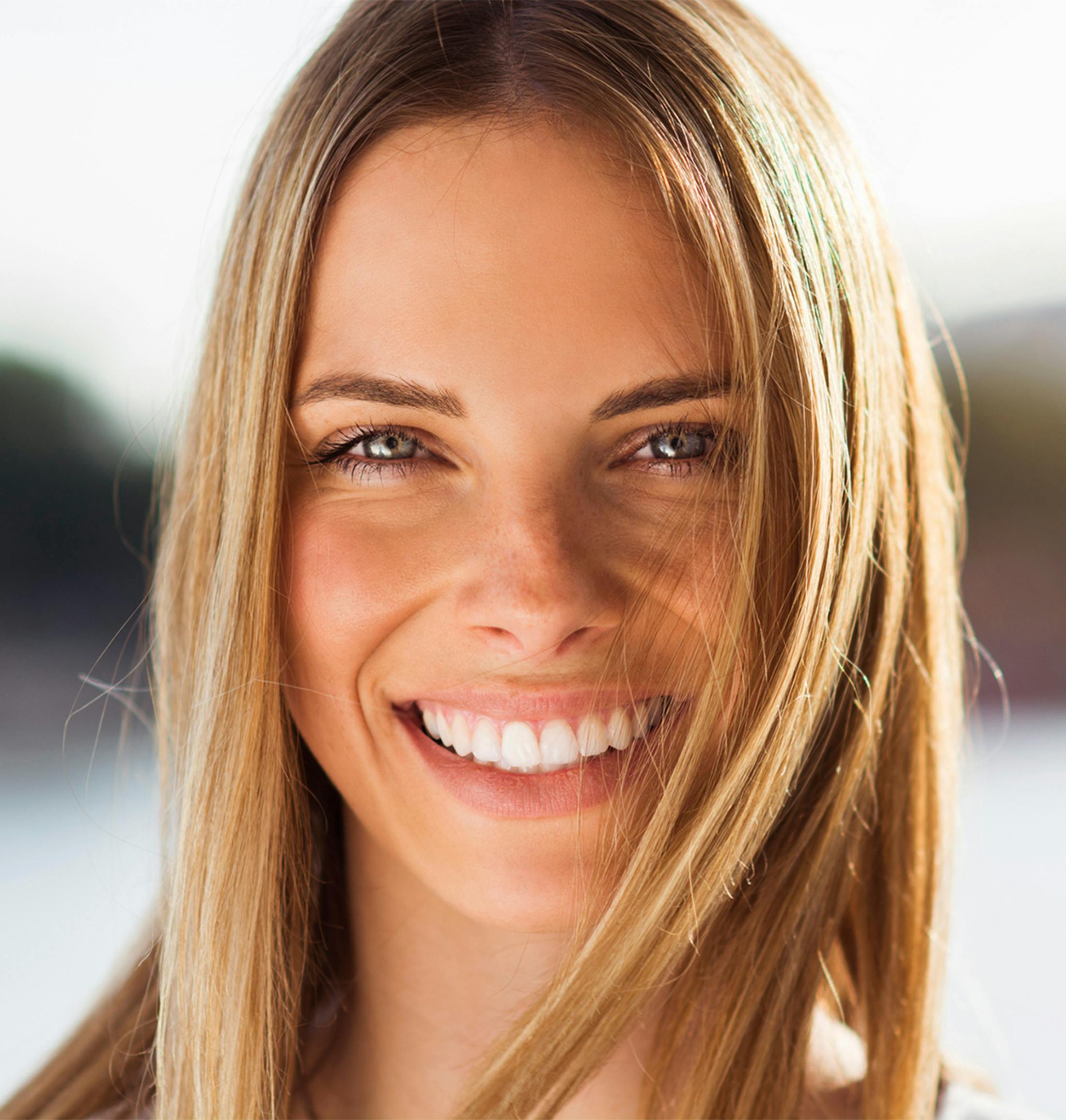 Woman smiling