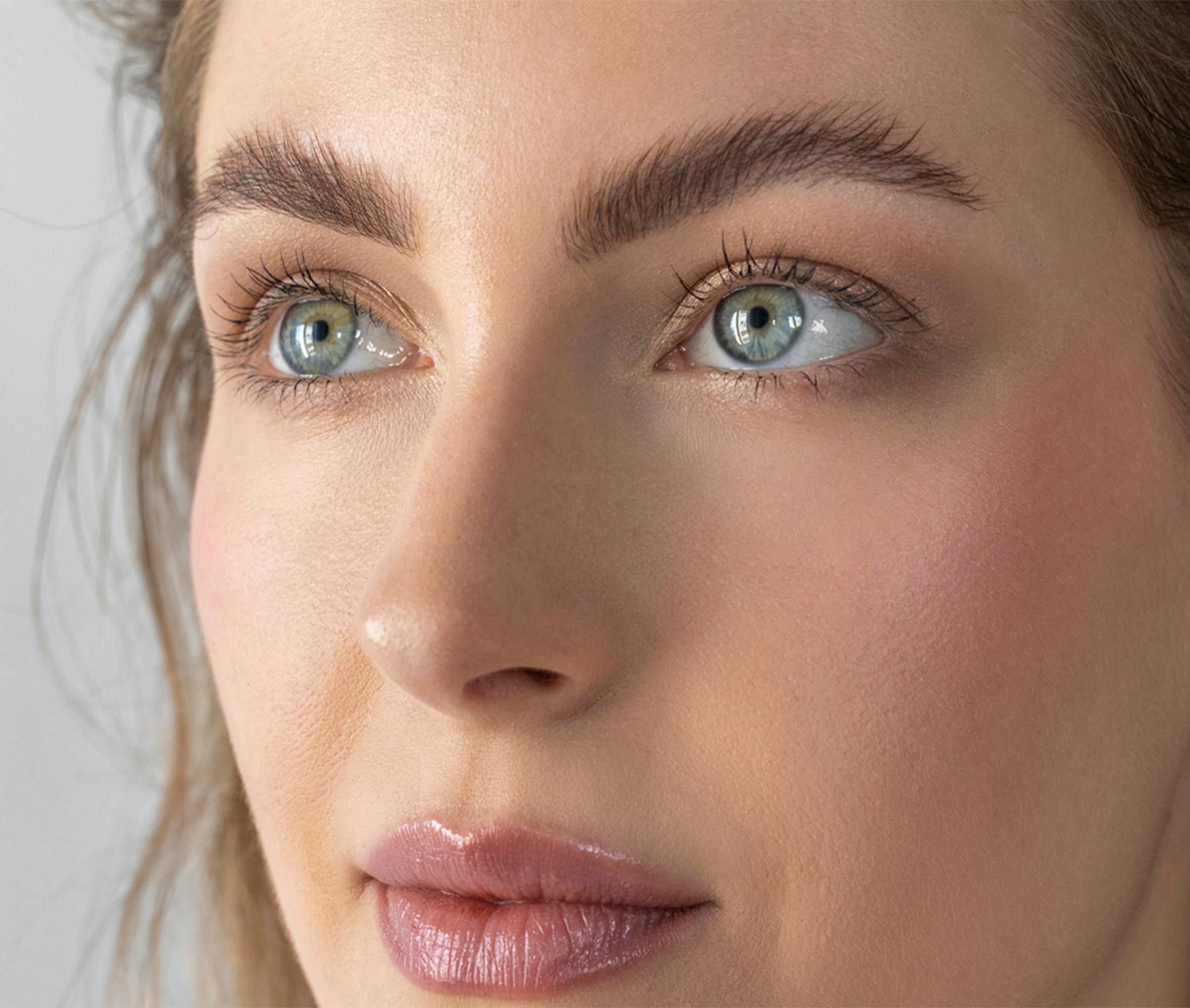 Woman with clear skin
