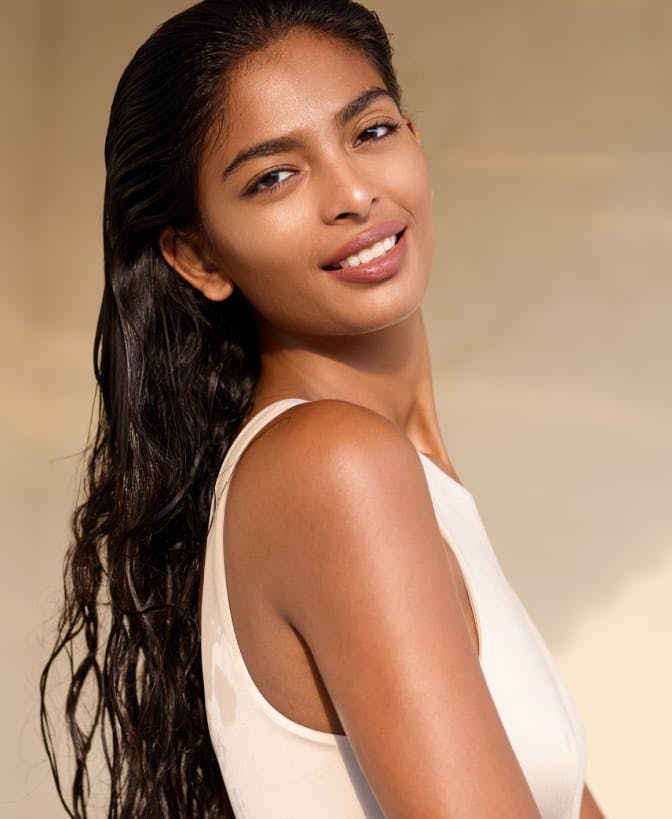 Woman smiling