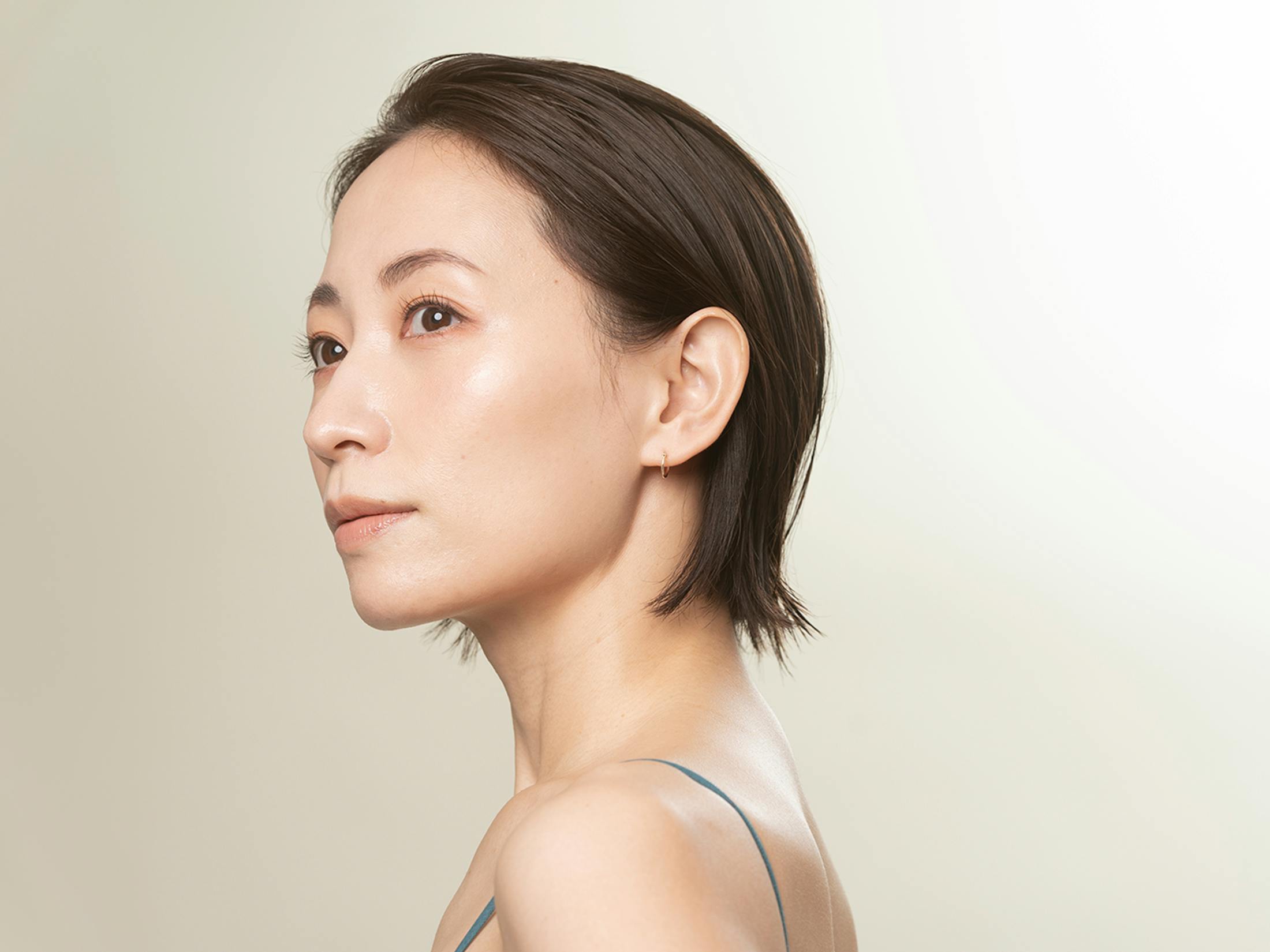 Woman looking off into the distance