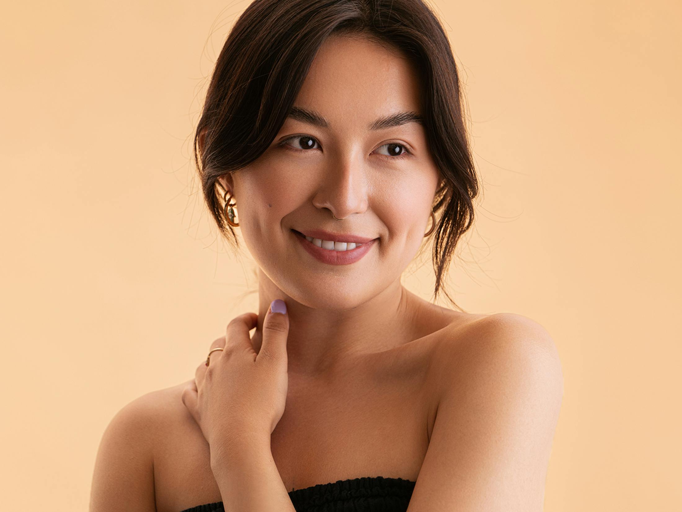 Woman smiling