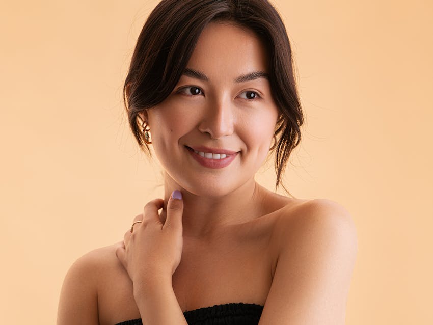 Woman smiling