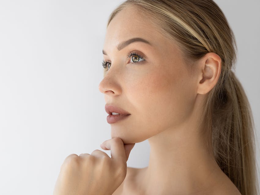 Woman looking off into the distance