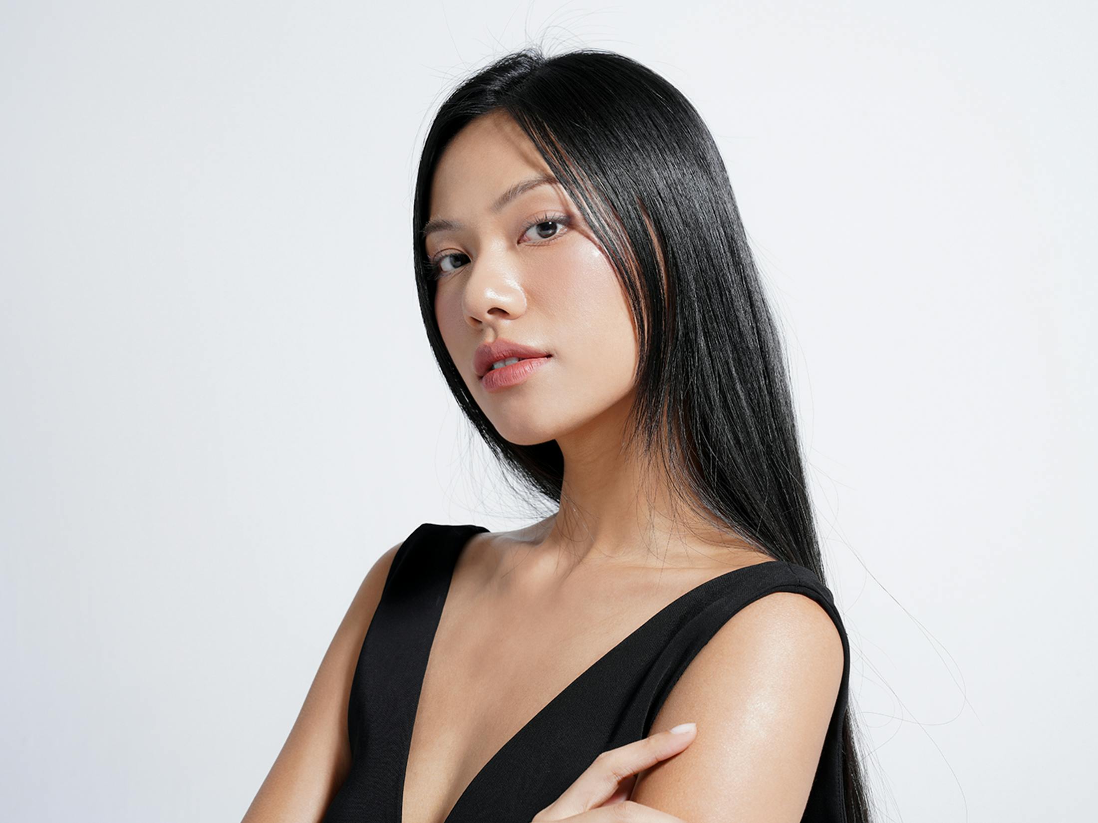 Woman looking at the camera