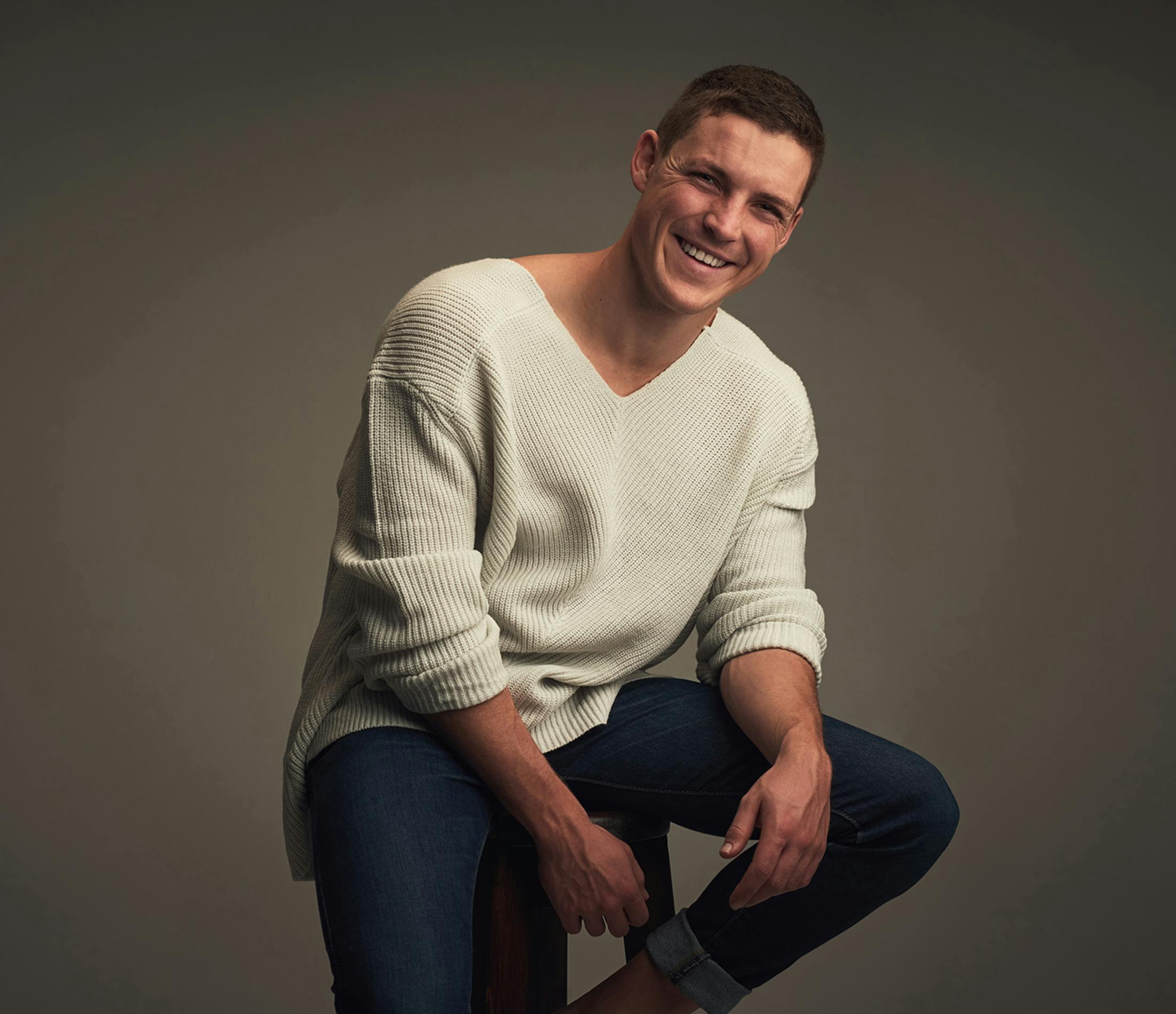 Man sitting on a chair