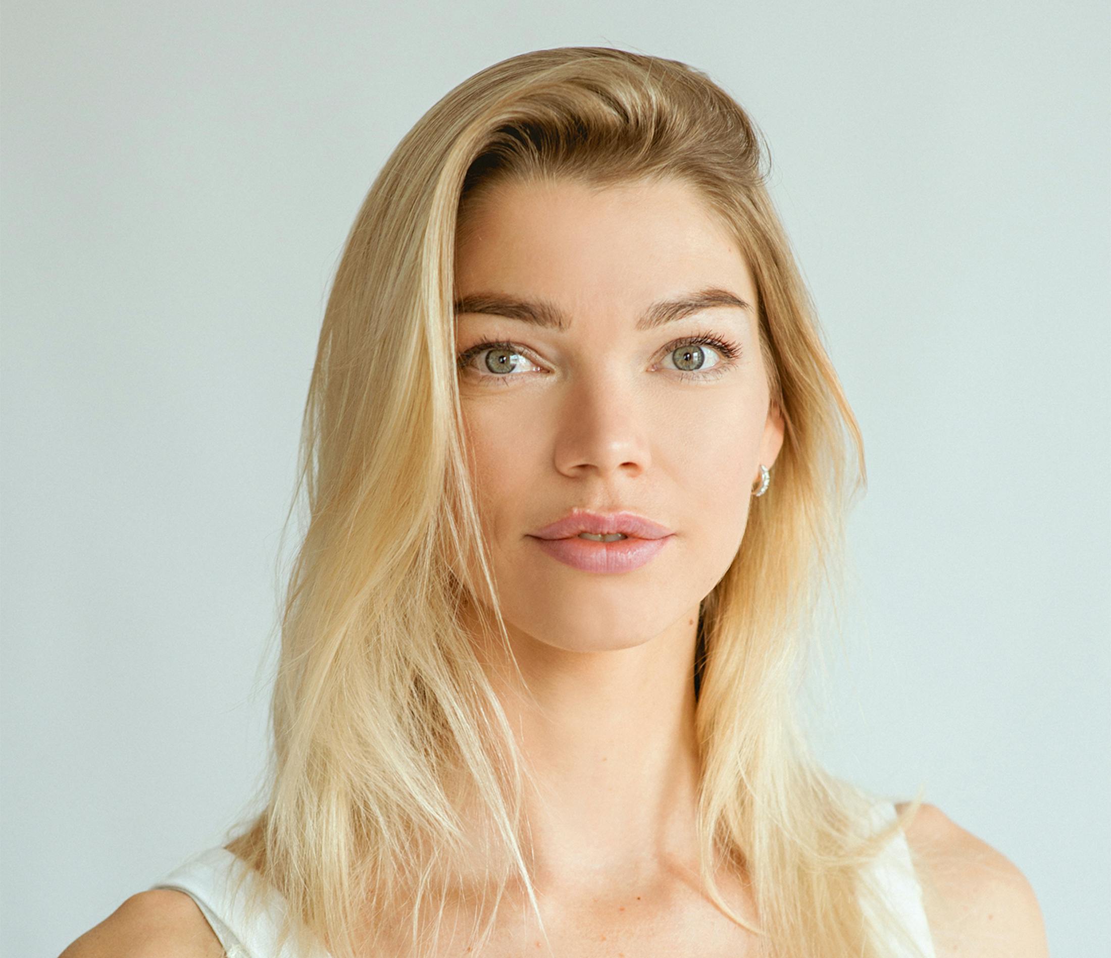 Woman looking at the camera