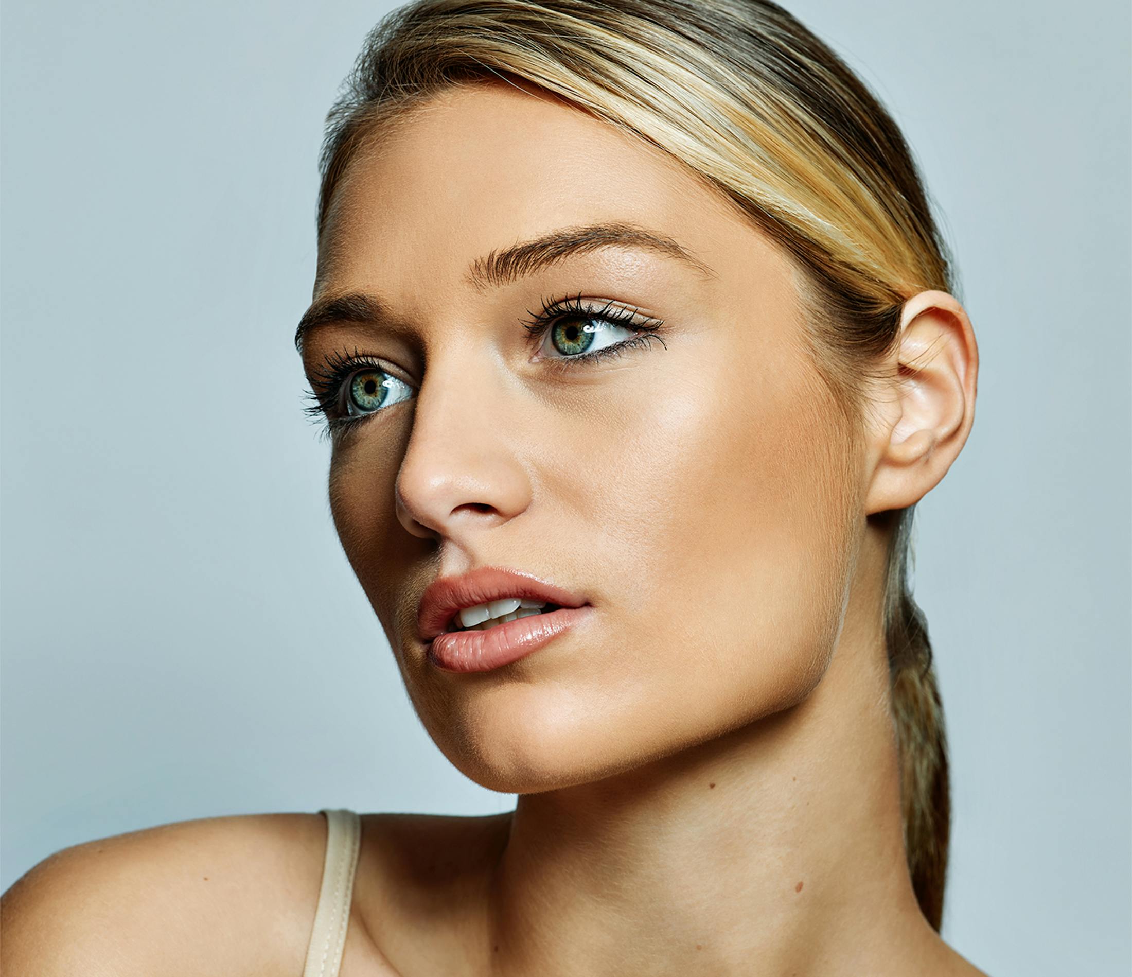 Woman looking off into the distance