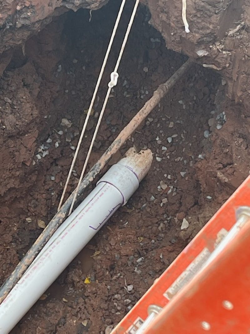 sewer line