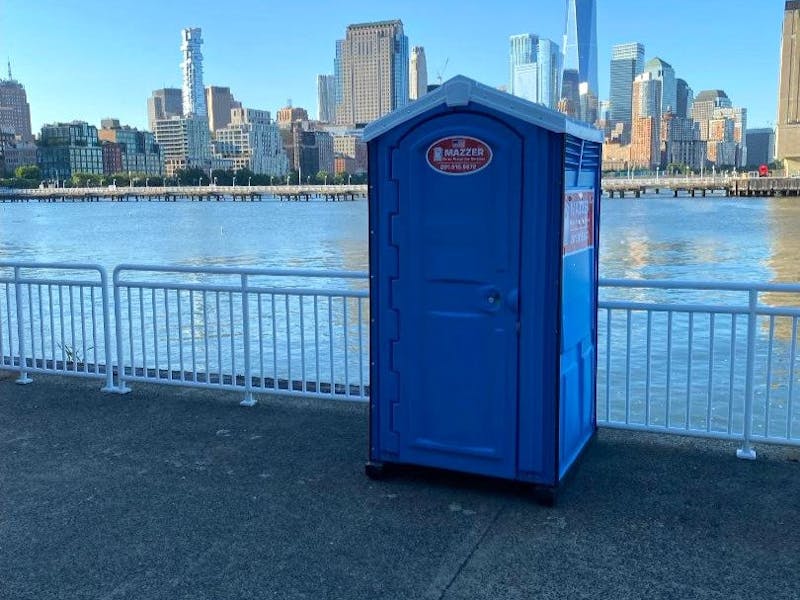 Porta Johns by river