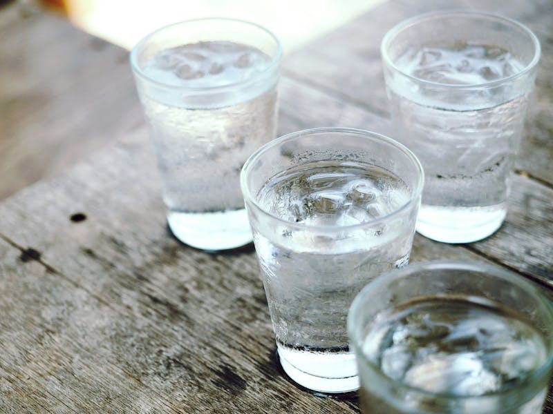 glasses of water