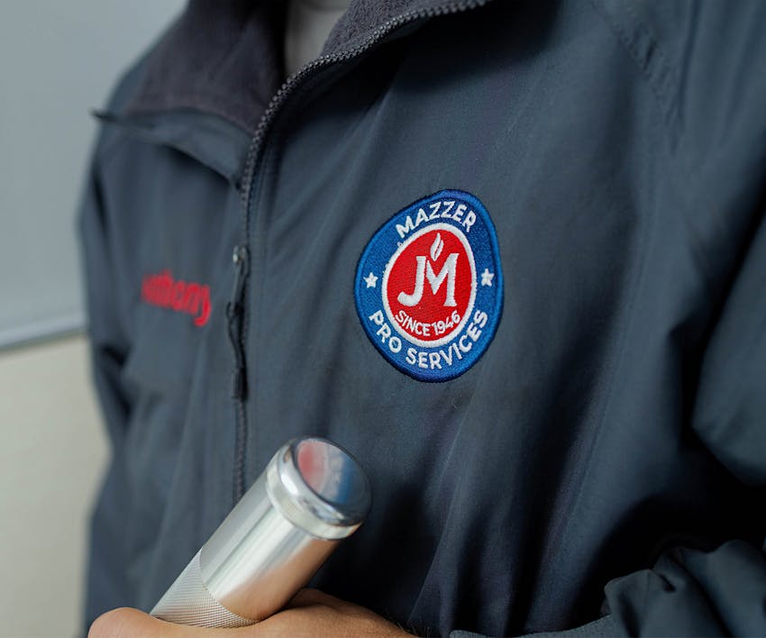 closeup of mazzer jacket