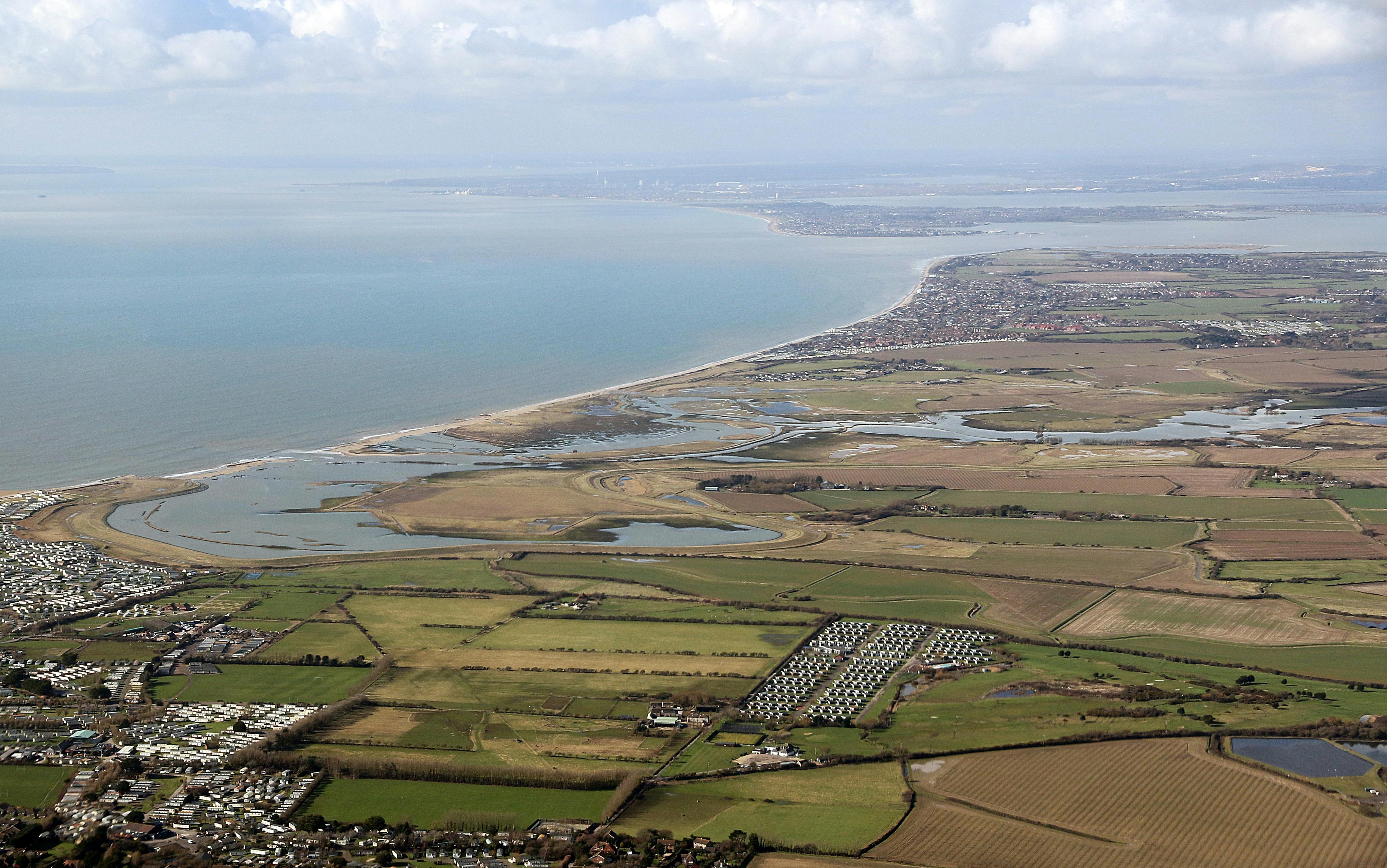 Ariel view image of the Medmerry Realignment area