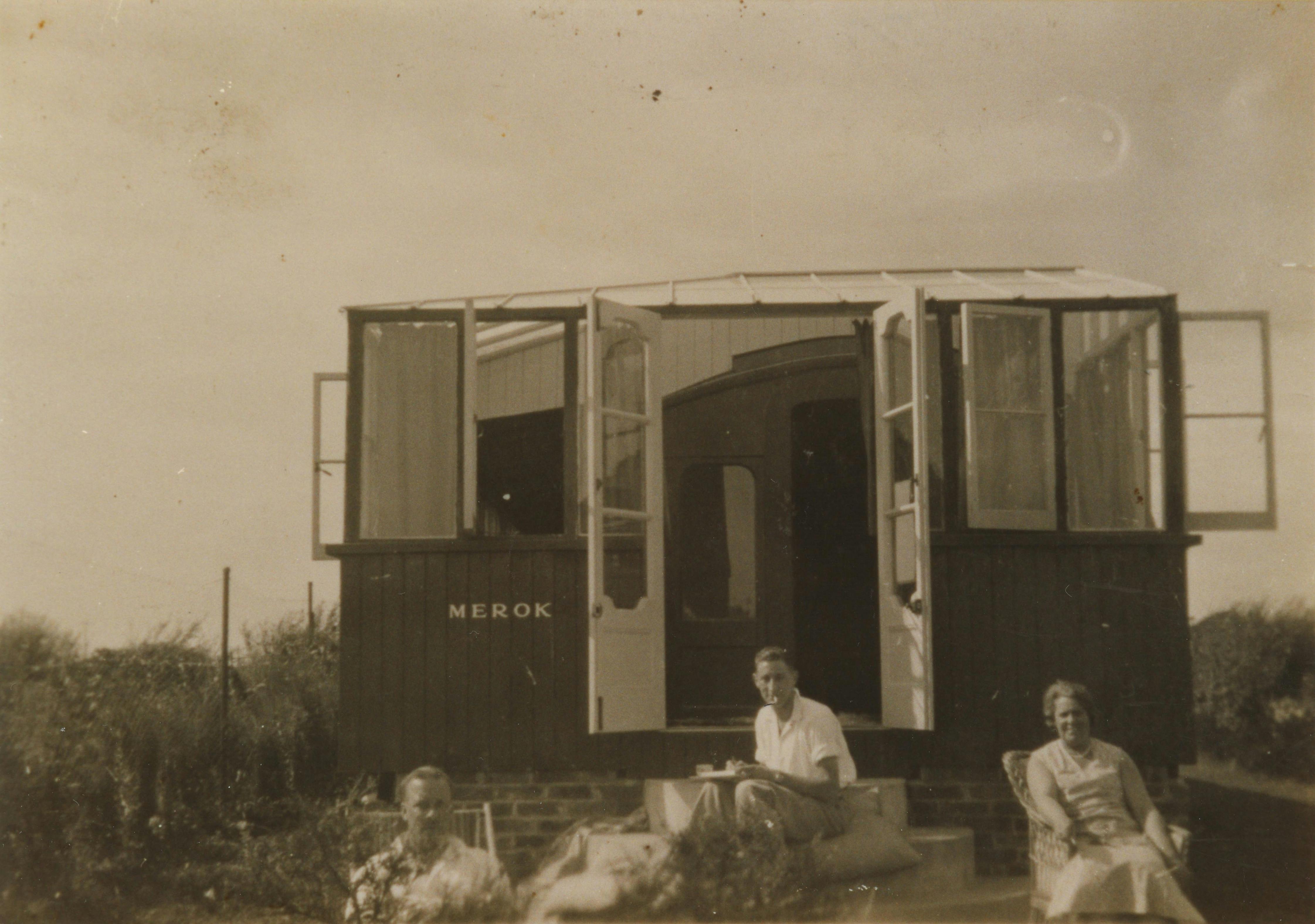 Railway Carriage Holiday Home, Mid 20th Century, courtesy of Selsey Photo Archive