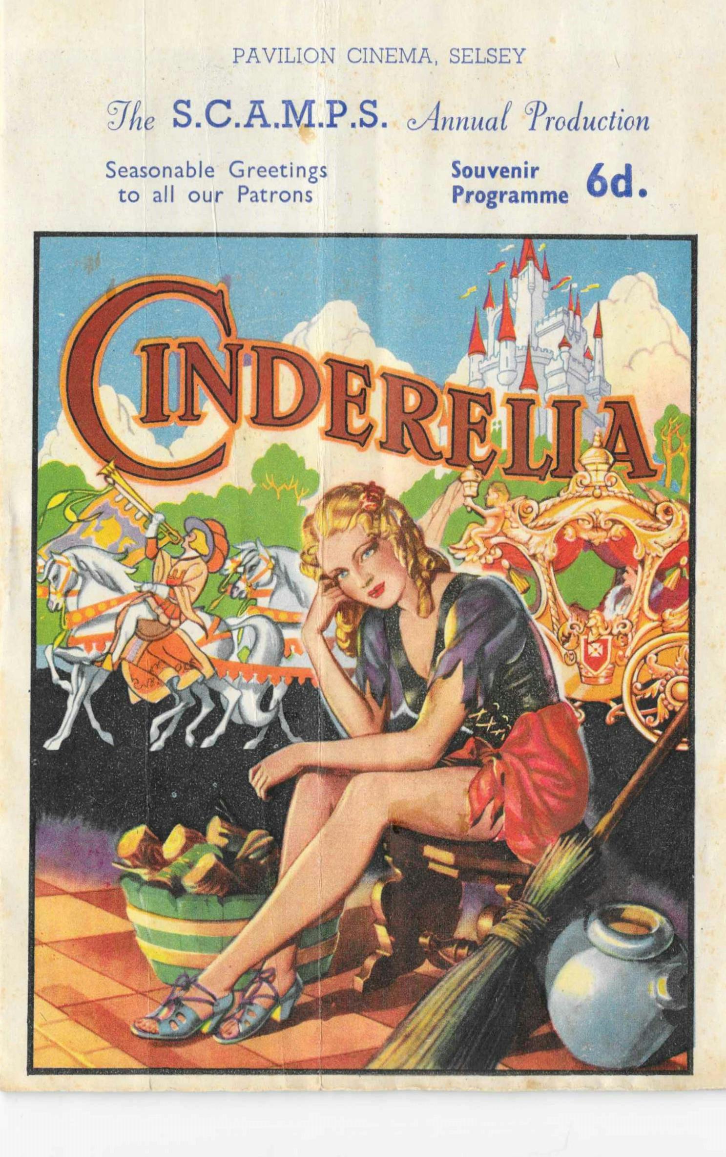 S.C.A.M.P.S Programme for 1953 Performance of Cinderella