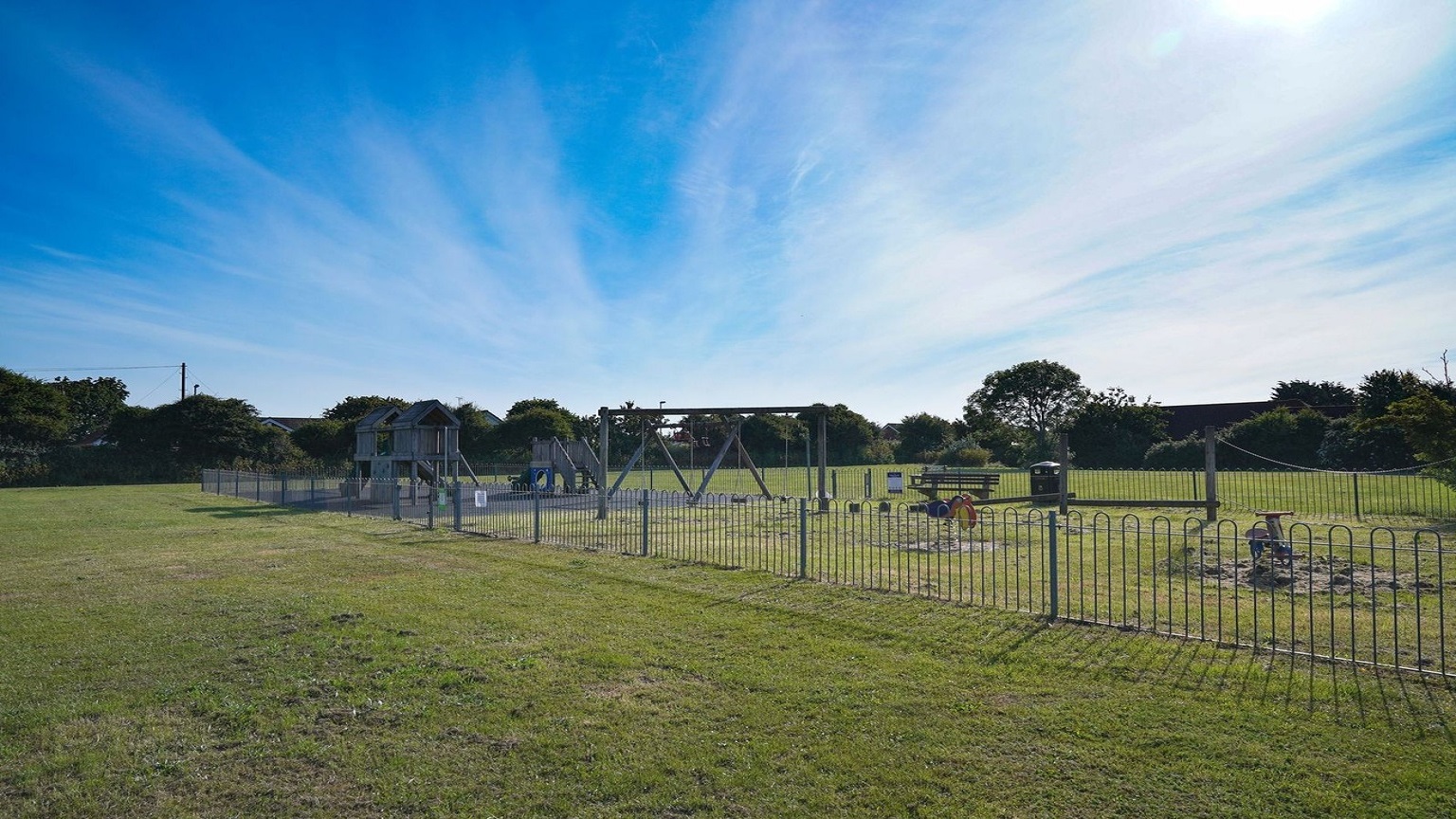 Image of Hillfield Park with amazing skies 