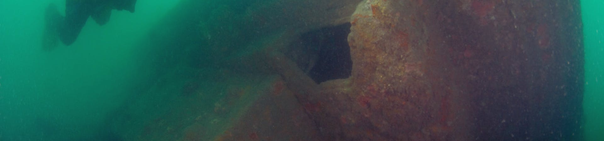 Image taken by Martin Davies Day of a diver, diving the tanks and bulldozers