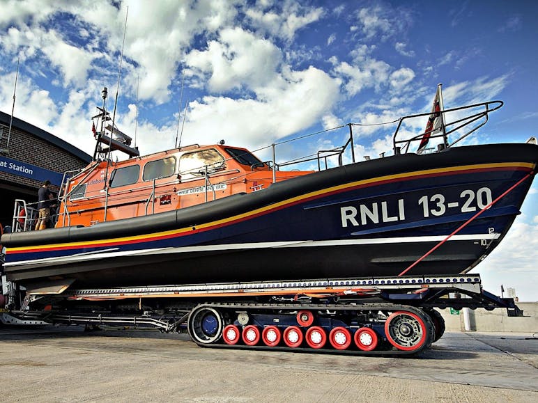 Selsey's Lifeboat, courtesy of CoastalJJ Selsey's Lifeboat outside the lifeboat station at RNLI Selsey
