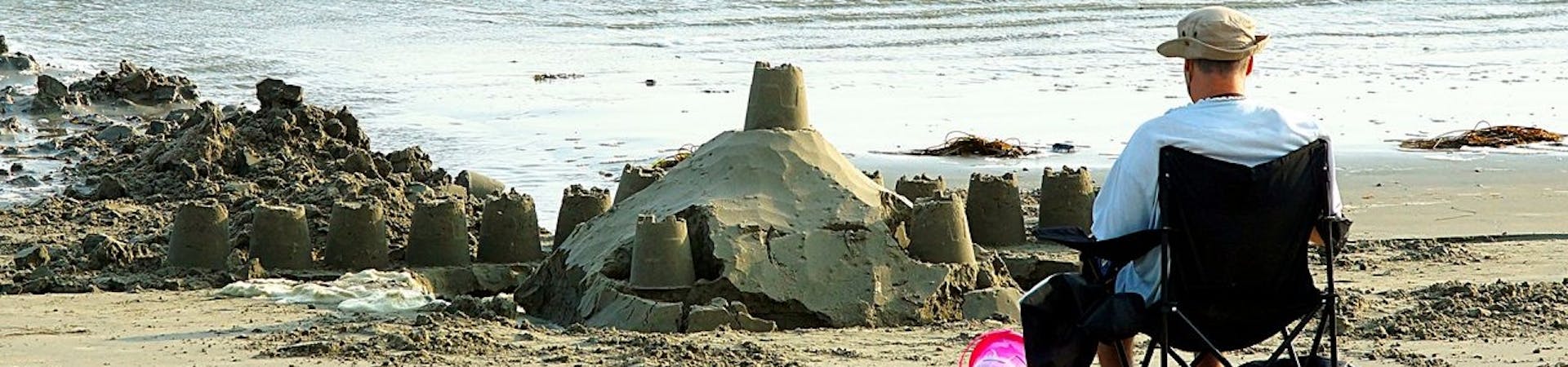 Sandcastle Building at Oval Beach, courtesy of CoastalJJ