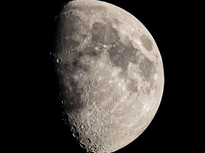 Moon photographed in Selsey 