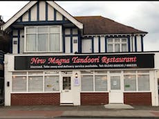 The frontage of the New Magna Tandoori Restaurant 