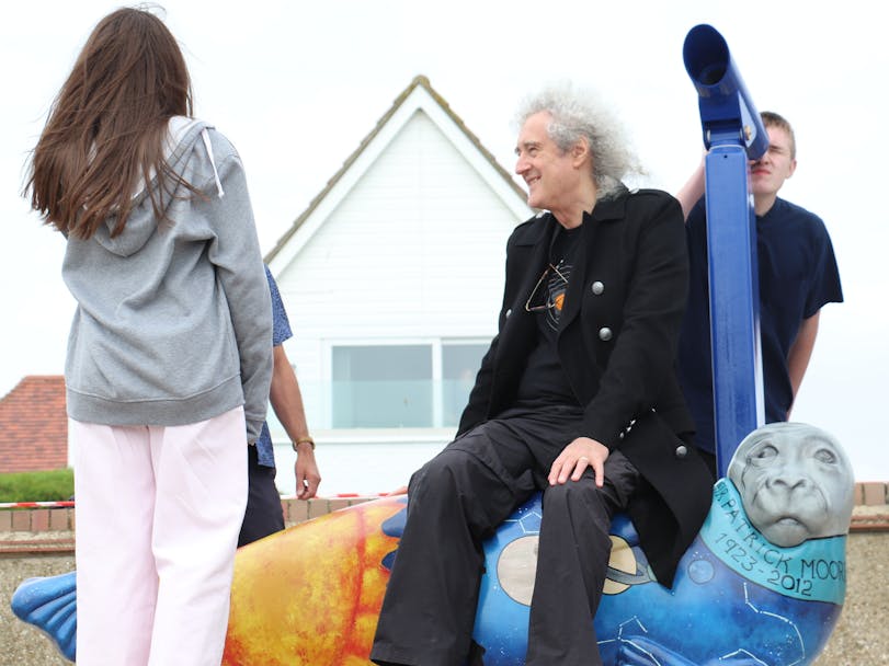 Brian May Brain May sat on Astrology Seal