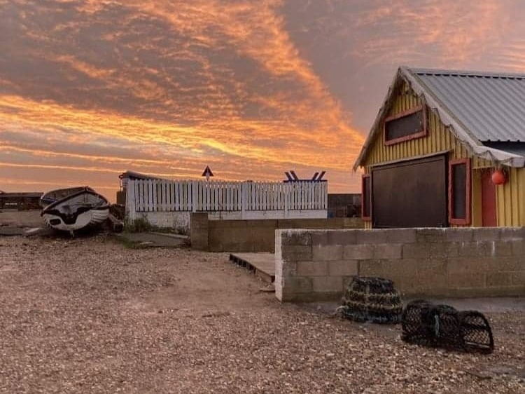 Paddy's Plaice fish and chip takeaway hut photographed.