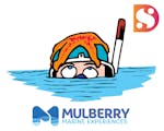 Illustration of person snorkelling