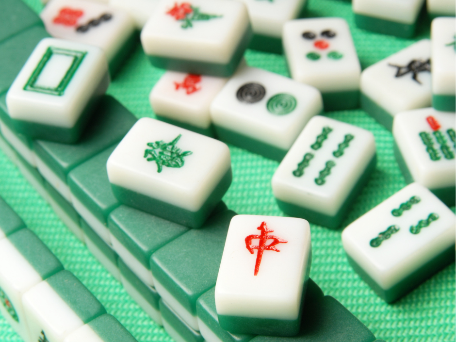 Photograph of Mah Jong tiles