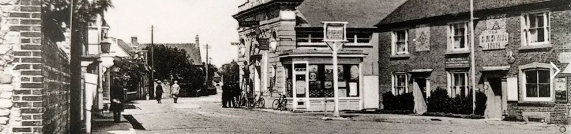 Histrotical photograph showing Selsey Pavilion on Selsey High Street