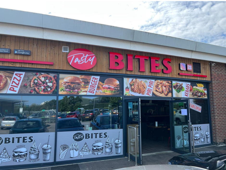Photograph of a takeaway kebab shop